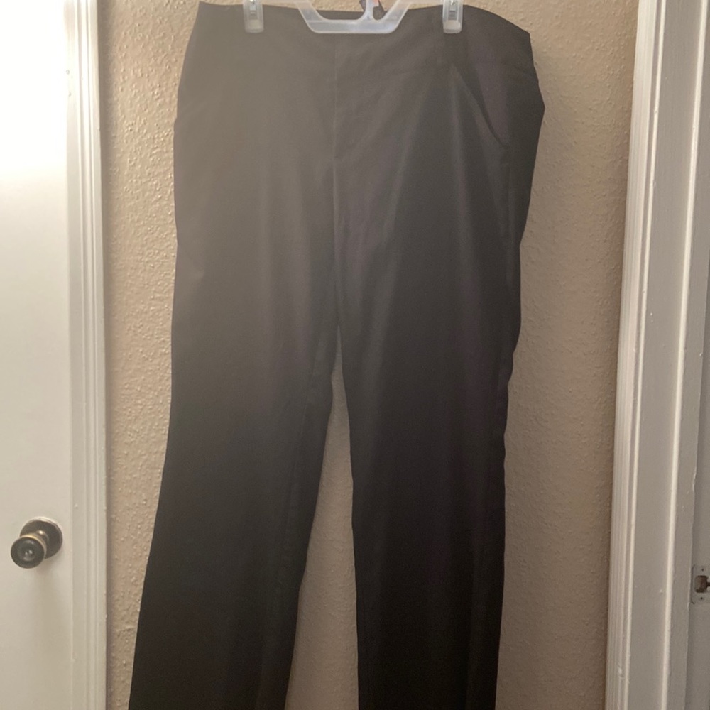Fairly worn, Susie rose black trousers, size 17, wide leg